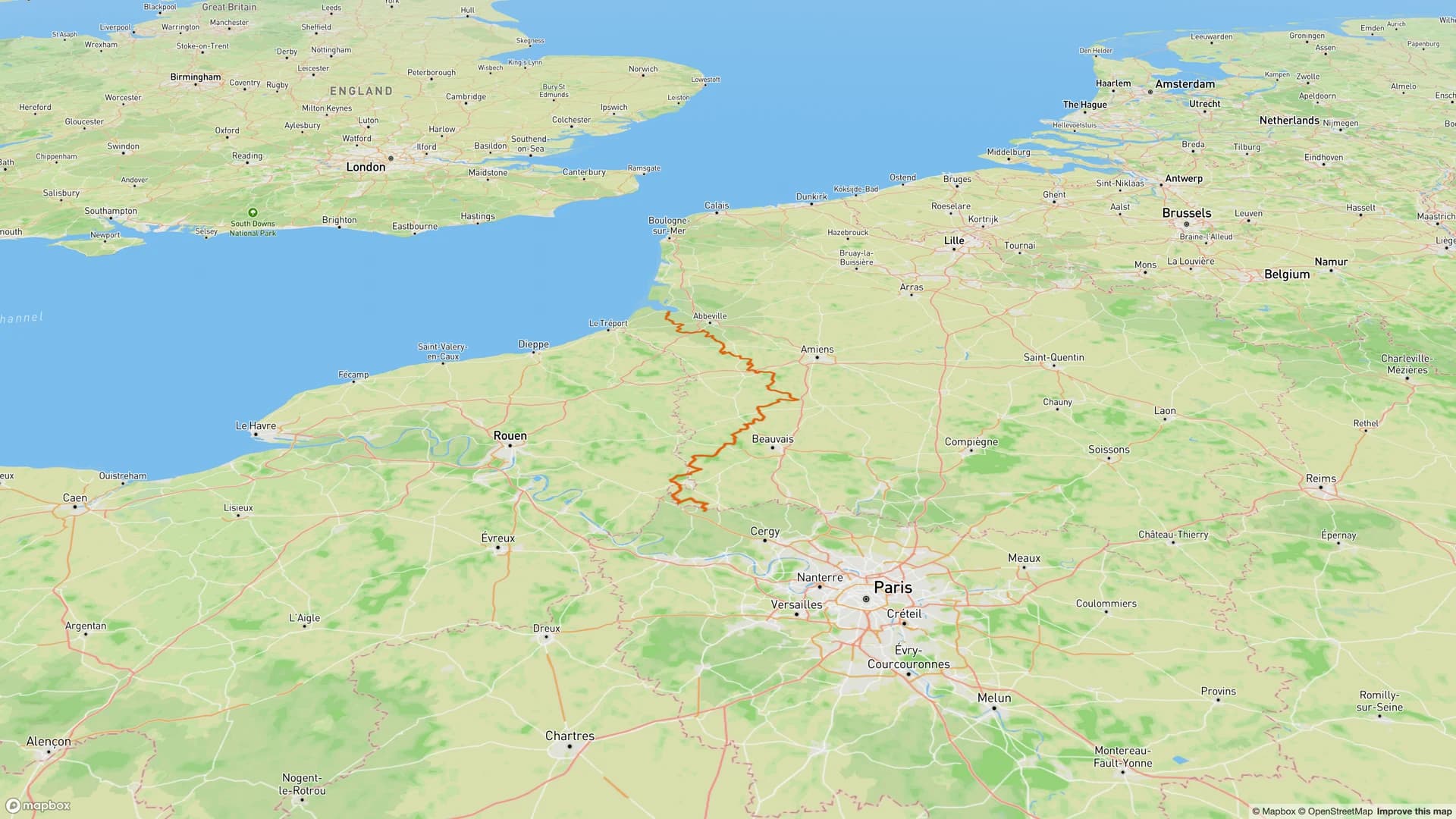 GR125 De la Cressonnière à St Valery-sur-Somme