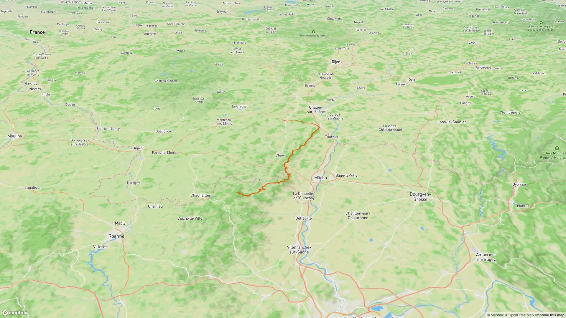 GR76A De St-Vallerin au Mt Saint-Rigaud